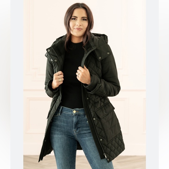 Rachel Parcell Jackets & Blazers - Rachel Parcell Quilted Hooded Parka Jacket